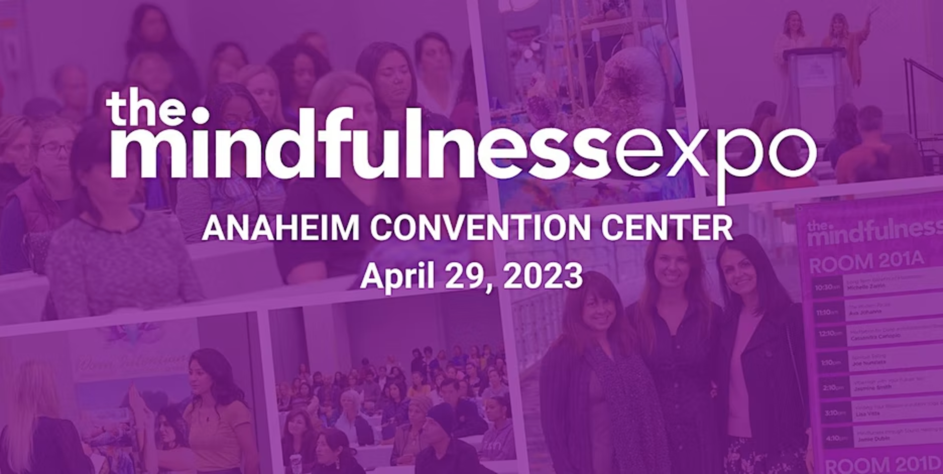 The Mindfulness Expo - April 23, 2023<br />
A one-day event with yoga classes, workshops and vendors all focusing on mindfulness and wellness.